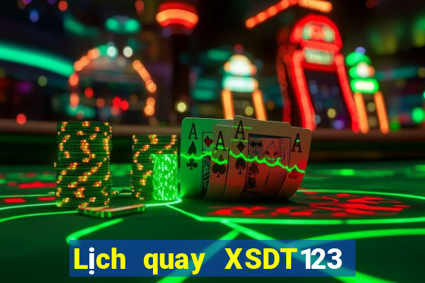 Lịch quay XSDT123 Thứ 6