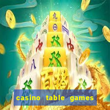 casino table games in vegas