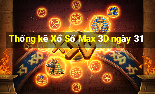 Thống kê Xổ Số Max 3D ngày 31