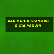 Bao nhiêu trang web của Pakjin