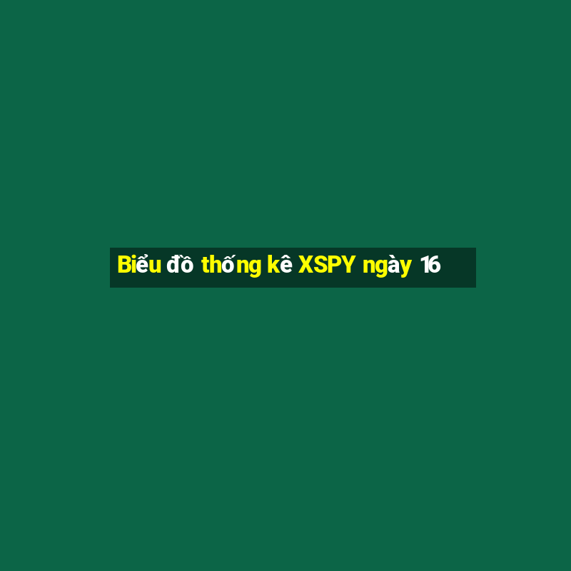 Biểu đồ thống kê XSPY ngày 16