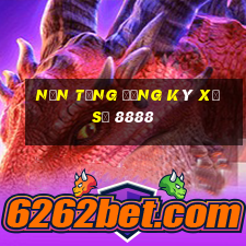 Nền tảng đăng ký xổ số 8888