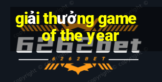 giải thưởng game of the year