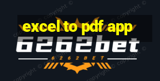 excel to pdf app