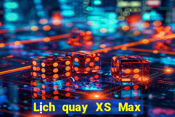 Lịch quay XS Max 4D hôm nay