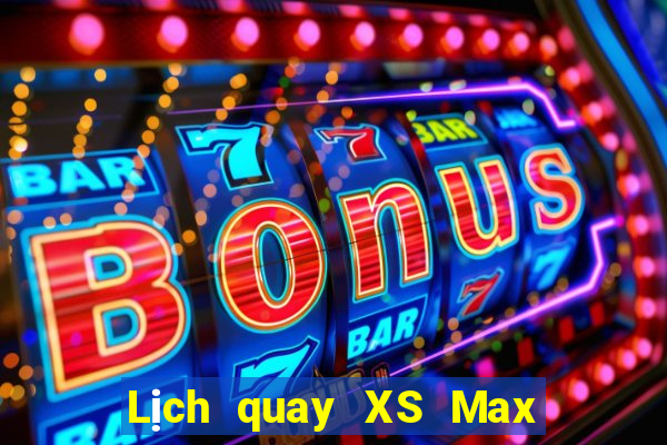 Lịch quay XS Max 4D hôm nay