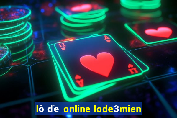 lô đề online lode3mien