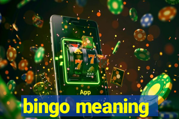 bingo meaning