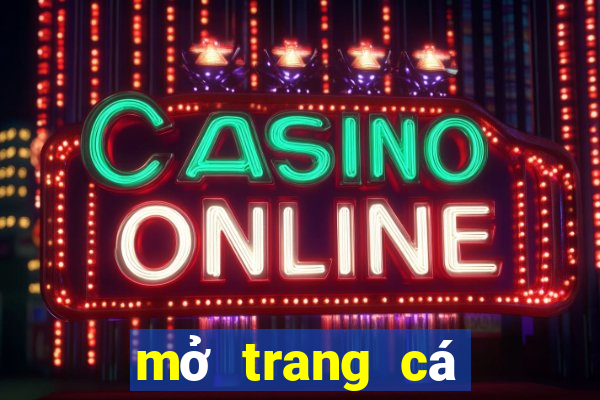 mở trang cá cược bóng đá