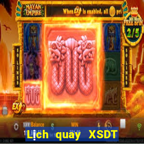 Lịch quay XSDT 6x36 thứ bảy