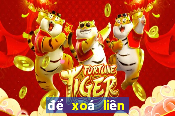 để xoá liên kết trước tiên ta chọn