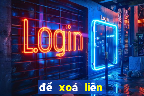 để xoá liên kết trước tiên ta chọn