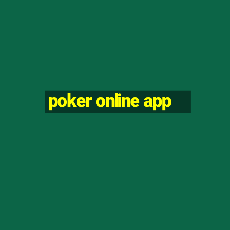 poker online app