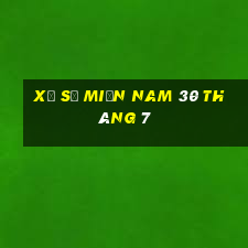 xổ số miền nam 30 tháng 7