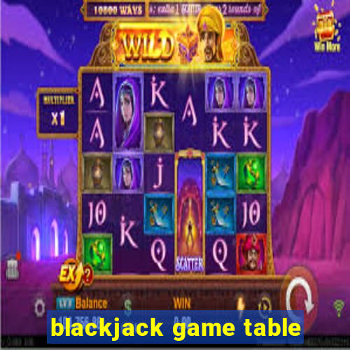 blackjack game table