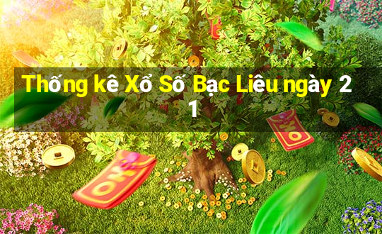 Thống kê Xổ Số Bạc Liêu ngày 21