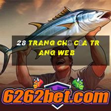 28 Trang chủ của trang web