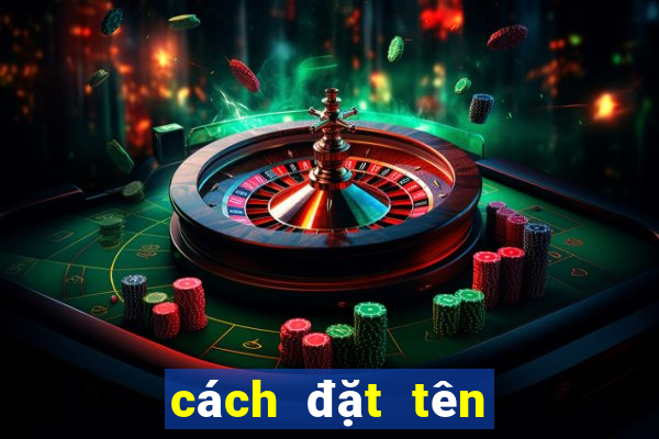 cách đặt tên nhóm hay