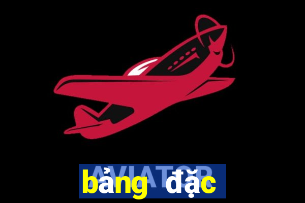 bang dac biet xsmb