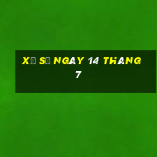 xổ số ngày 14 tháng 7