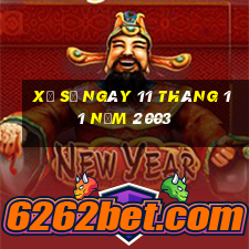 xổ số ngày 11 tháng 11 năm 2003