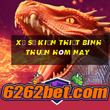 xổ số kiến thiết bình thuận hôm nay