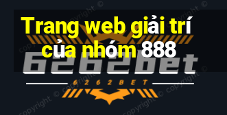 Trang web giải trí của nhóm 888