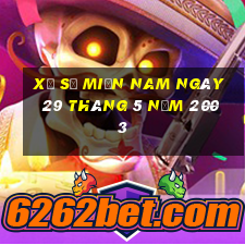 xổ số miền nam ngày 29 tháng 5 năm 2003