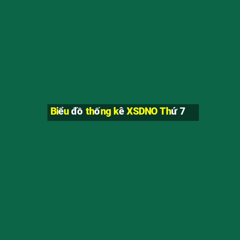 Biểu đồ thống kê XSDNO Thứ 7