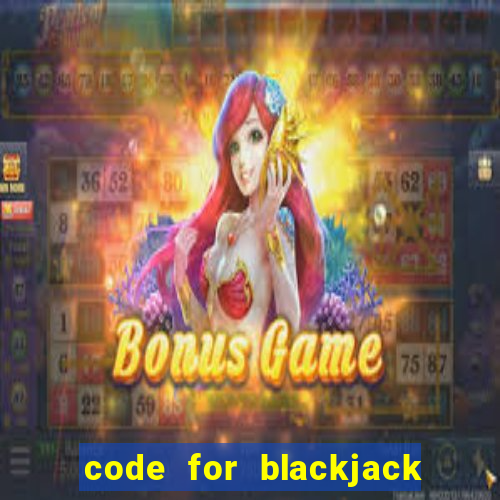 code for blackjack in python