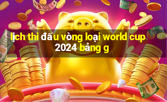 lịch thi đấu vòng loại world cup 2024 bảng g