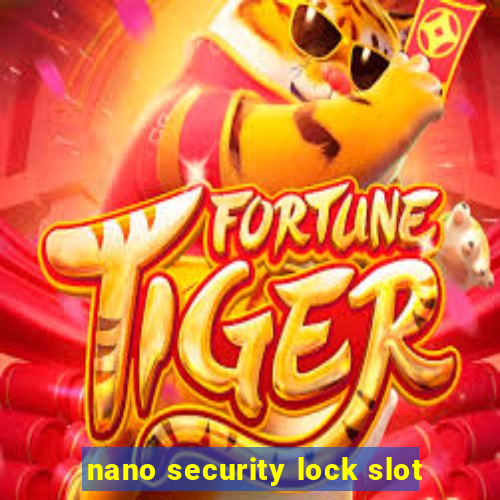 nano security lock slot