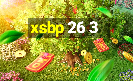 xsbp 26 3