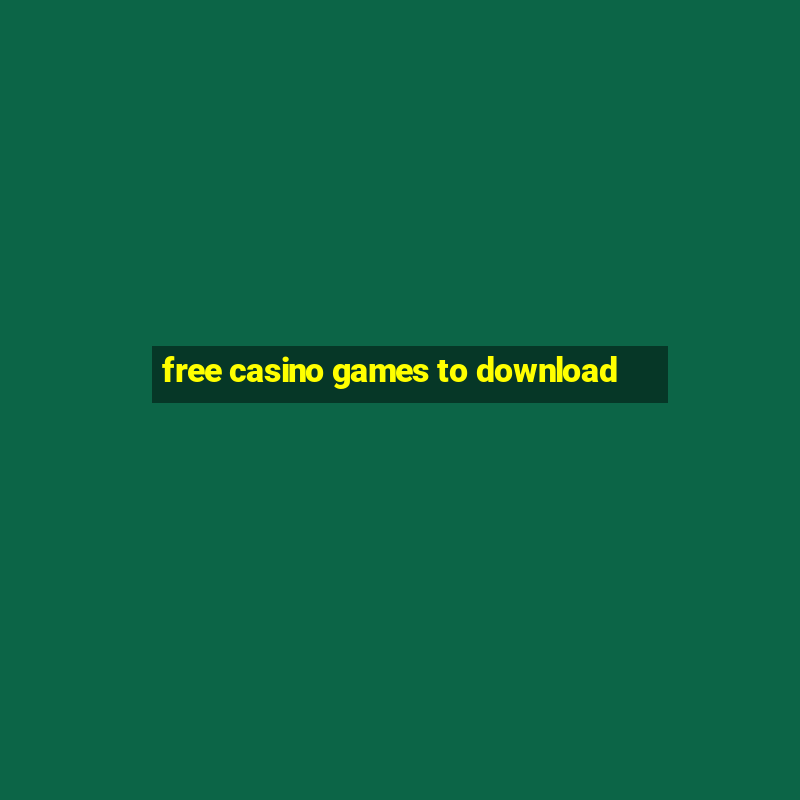 free casino games to download