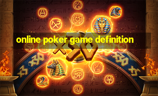 online poker game definition