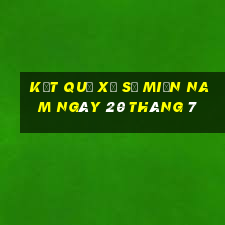 kết quả xổ số miền nam ngày 20 tháng 7