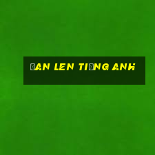 đan len tiếng anh