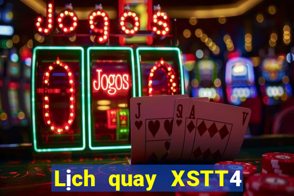 Lịch quay XSTT4 thứ tư