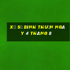 xổ số bình thuận ngày 4 tháng 8