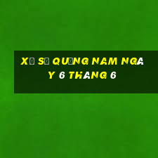 xổ số quảng nam ngày 6 tháng 6