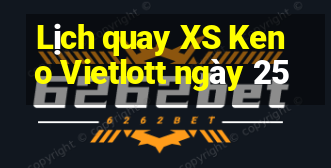 Lịch quay XS Keno Vietlott ngày 25