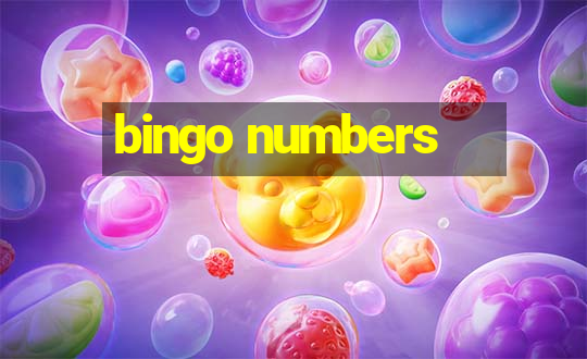 bingo numbers