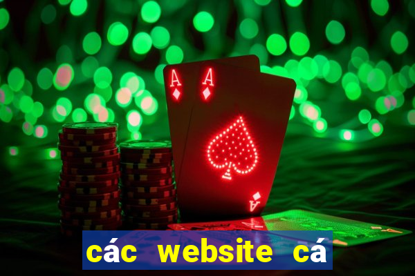 các website cá cược uy tín