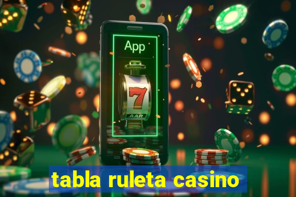 tabla ruleta casino