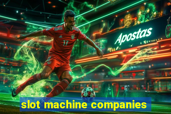 slot machine companies