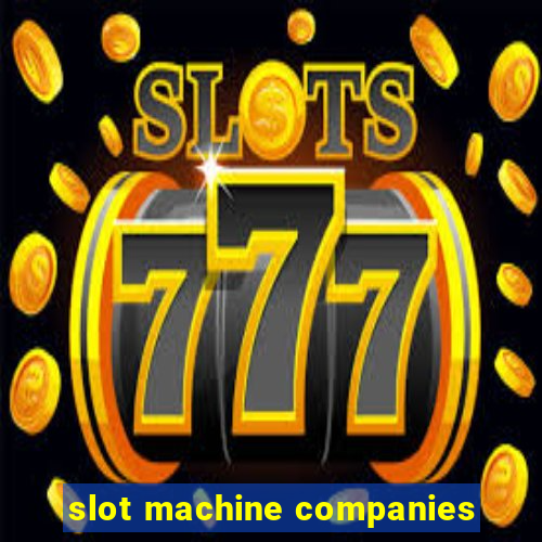 slot machine companies