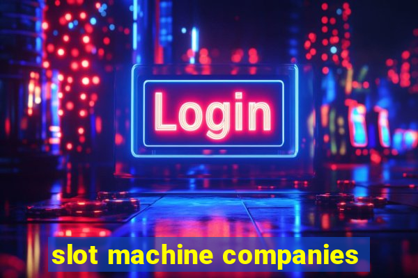 slot machine companies