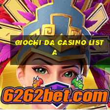 giochi da casino lista