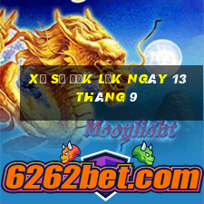 xổ số đắk lắk ngày 13 tháng 9