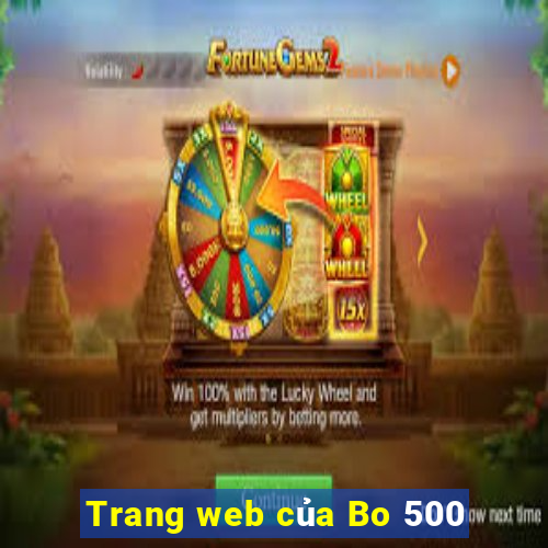 Trang web của Bo 500